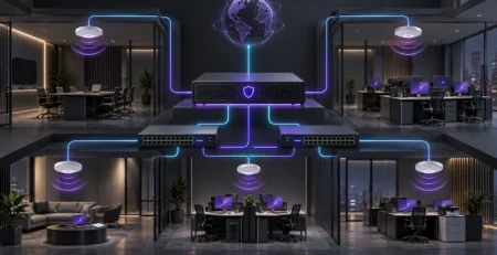 FortiGate FortiSwitch ve FortiAP ile bütünleşik güvenli ofis ağı